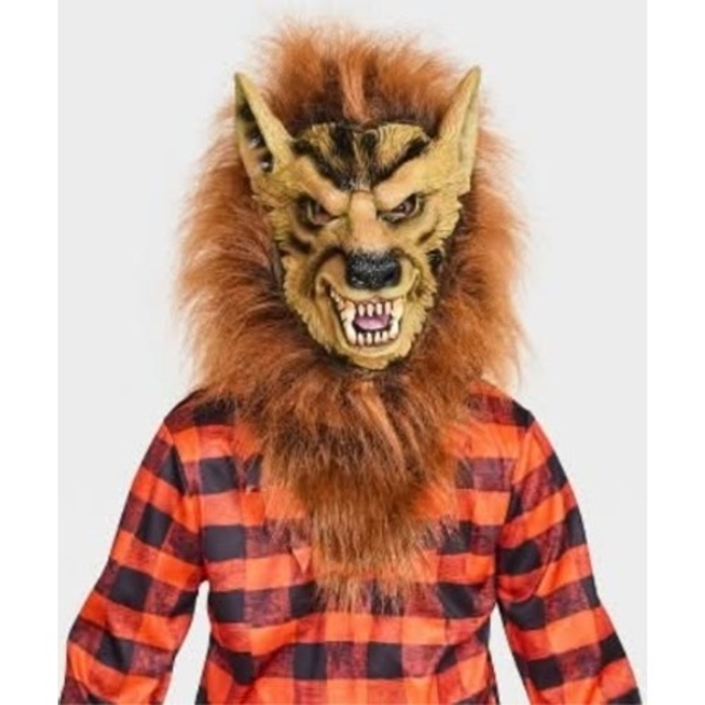 Kids‎ Hyde and Eek Boutique Werewolf Shirt Mask Costume Halloween Size L NEW